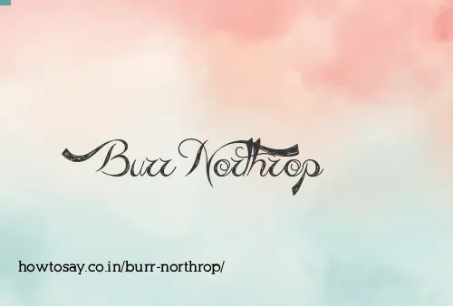Burr Northrop