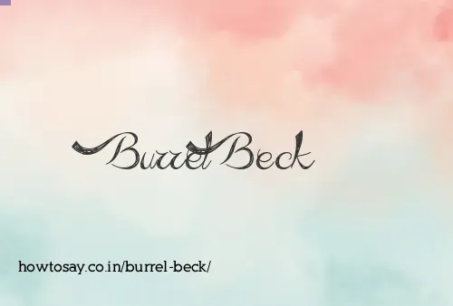 Burrel Beck