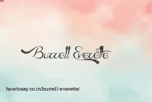 Burrell Everette