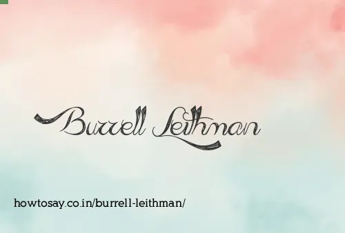 Burrell Leithman