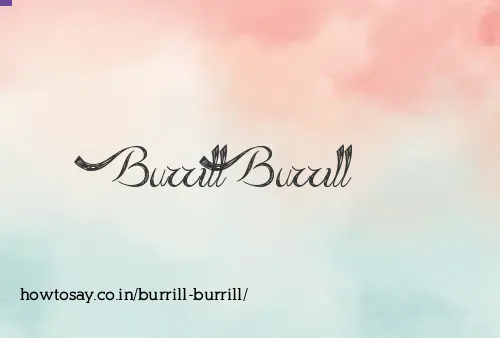 Burrill Burrill