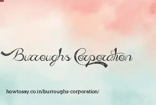 Burroughs Corporation