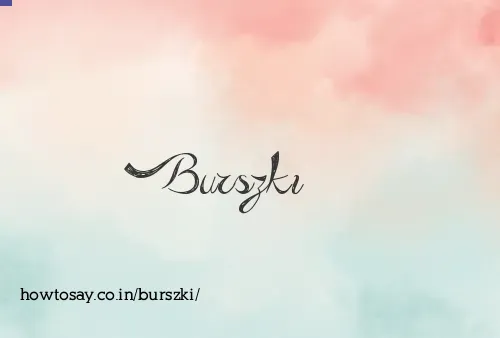 Burszki