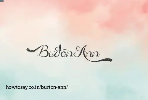 Burton Ann