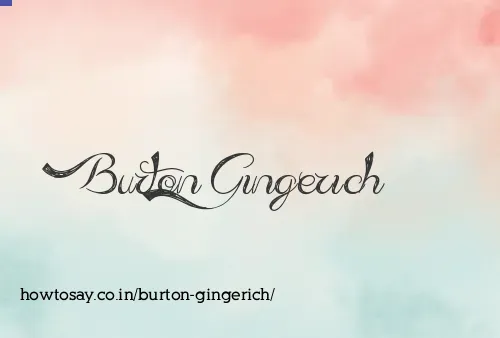 Burton Gingerich