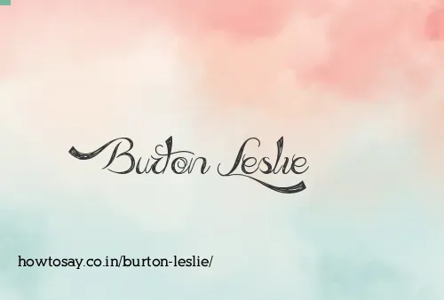 Burton Leslie
