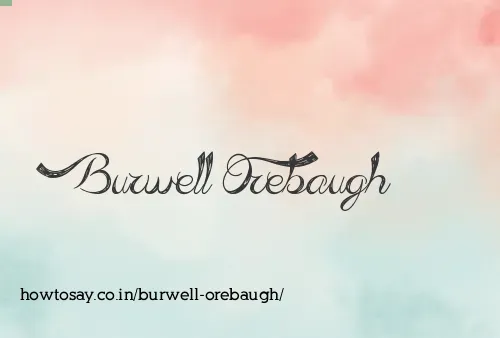 Burwell Orebaugh