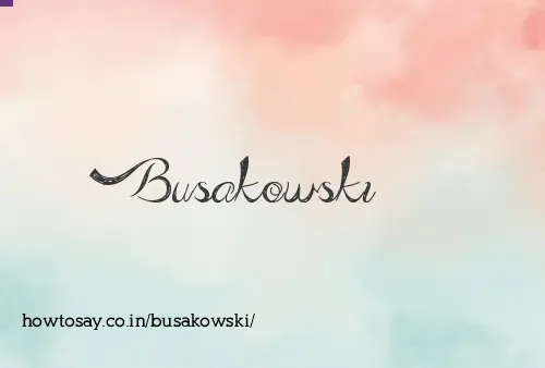 Busakowski