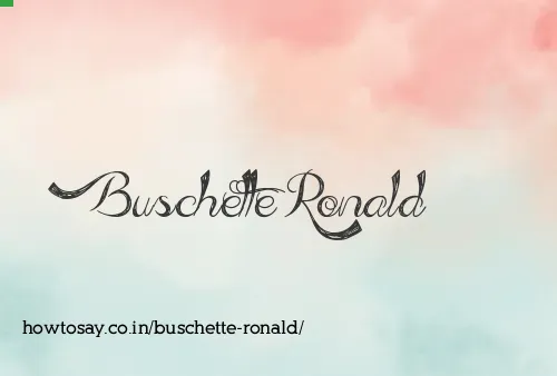 Buschette Ronald