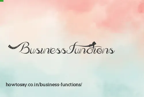 Business Functions