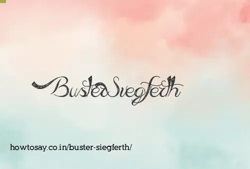 Buster Siegferth