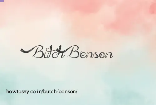 Butch Benson