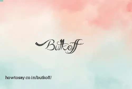 Butkoff