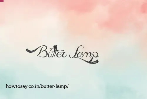 Butter Lamp