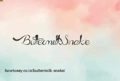Buttermilk Snake