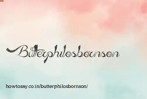 Butterphilosbornson
