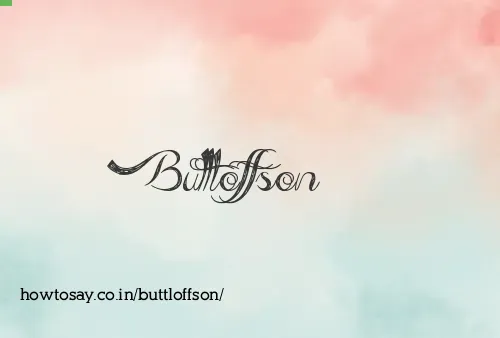 Buttloffson