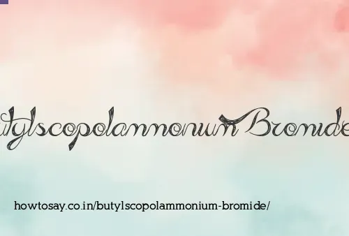 Butylscopolammonium Bromide