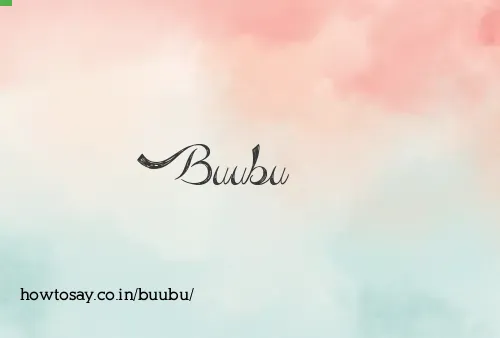 Buubu