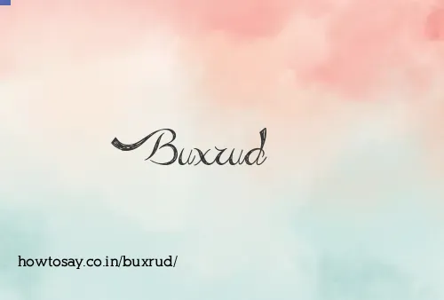 Buxrud