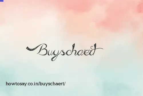 Buyschaert