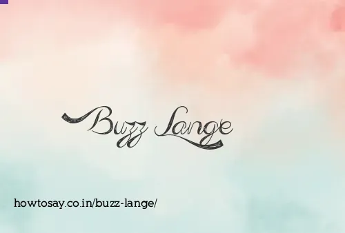 Buzz Lange