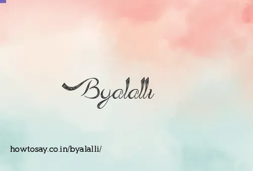 Byalalli