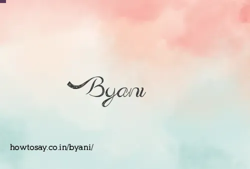 Byani