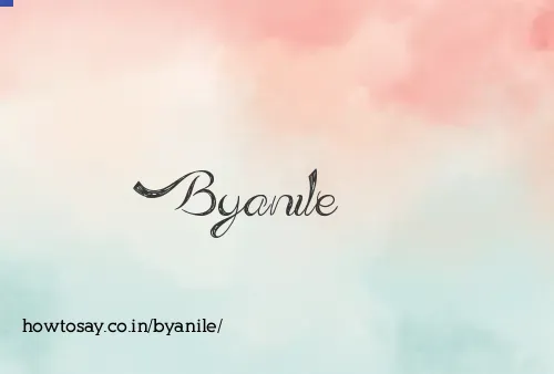 Byanile