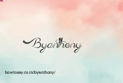 Byanthony