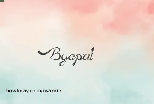 Byapril