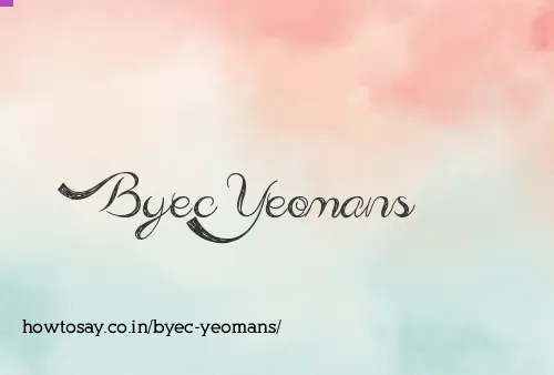 Byec Yeomans