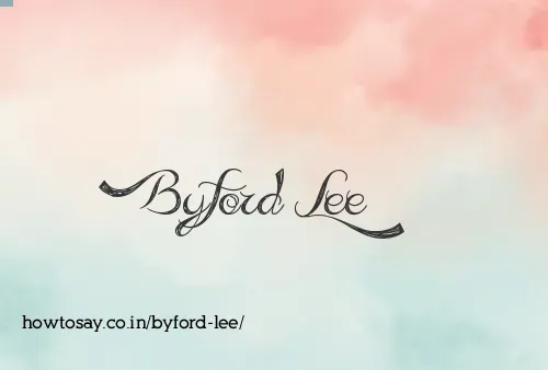 Byford Lee