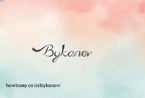 Bykanov