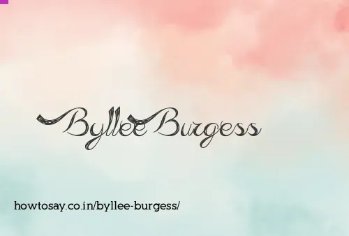 Byllee Burgess