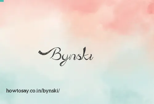 Bynski