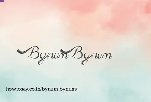 Bynum Bynum