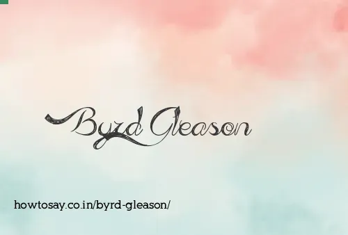 Byrd Gleason