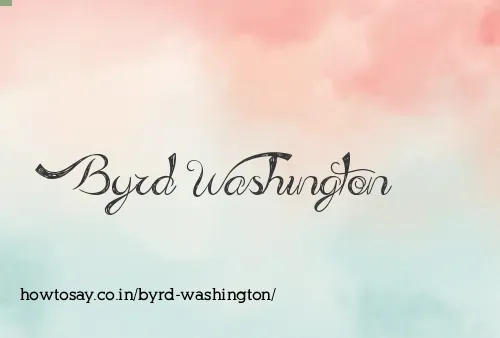 Byrd Washington