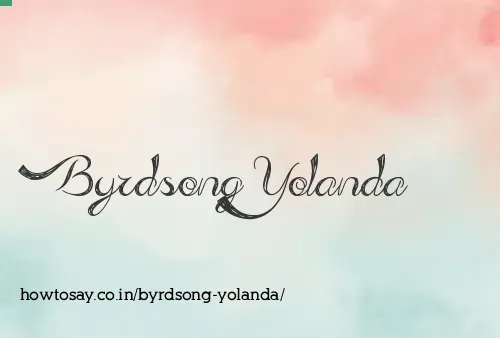 Byrdsong Yolanda