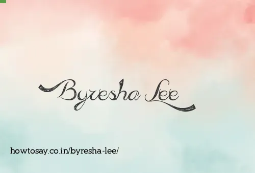 Byresha Lee