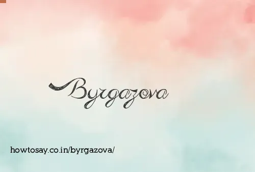 Byrgazova