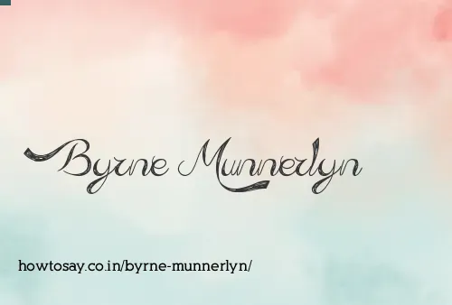 Byrne Munnerlyn