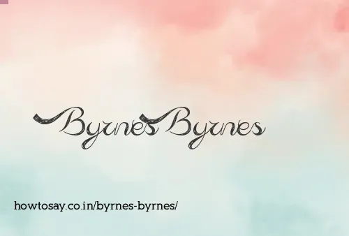 Byrnes Byrnes