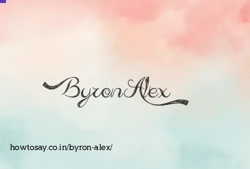 Byron Alex