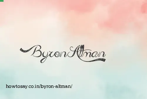 Byron Altman