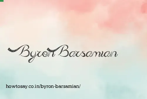 Byron Barsamian