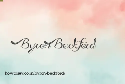 Byron Beckford