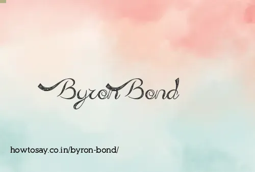 Byron Bond