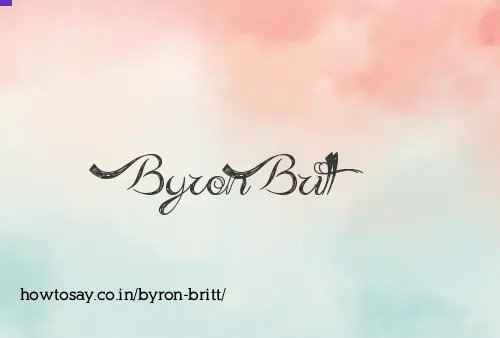 Byron Britt